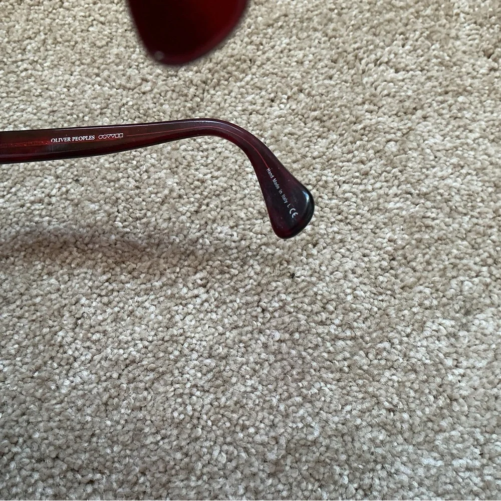 Oliver Peoples Deep Burgundy Acetate Eyeglasses